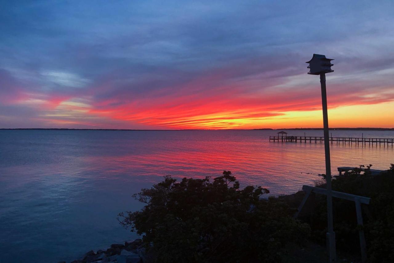 Waterfront Harkers Island Home Sunset View And Dock Exteriér fotografie