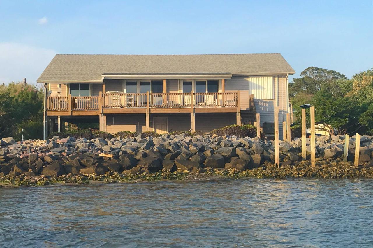 Waterfront Harkers Island Home Sunset View And Dock Exteriér fotografie